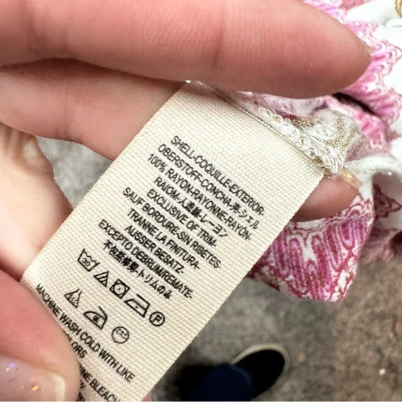 Free People Lola Floral Kimono Crop Catch Me If You Can  Mixed Print Size Medium - Picture 6 of 6